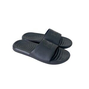 Under Armour Ansa Fixed Triple Black Slide Sandals Shoe 3023772-005 Womens sz 11